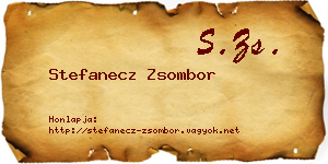 Stefanecz Zsombor névjegykártya